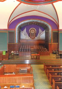 Photo of Church Organ at First Presbyterian Church in Davenport, Iowa